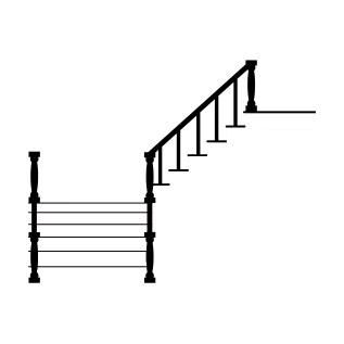 Oak Staircase & Stringers with Natural Finish